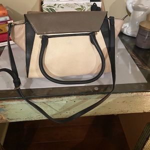 Vince Camuto Women's Large Cream/Gray/Black Purse